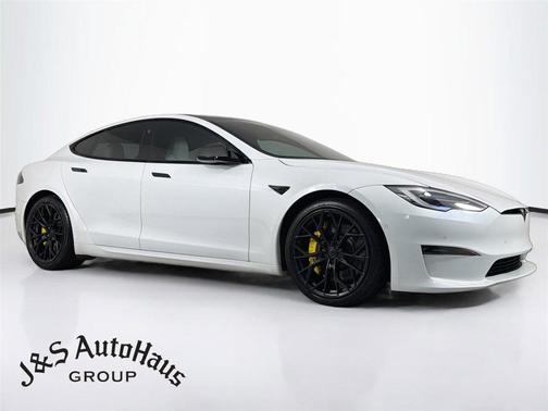White 2021 Tesla Model S Plaid