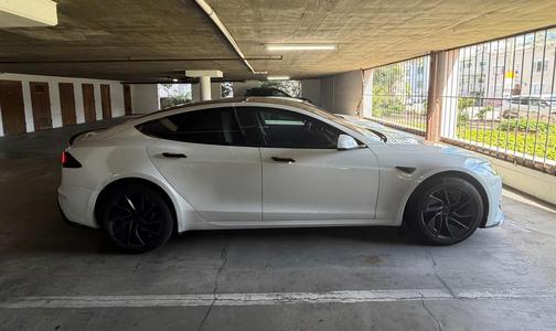 Pearl White 2026 Tesla Model S Plaid