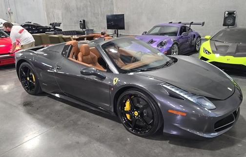 Gray 2015 Ferrari 458 Spider Base