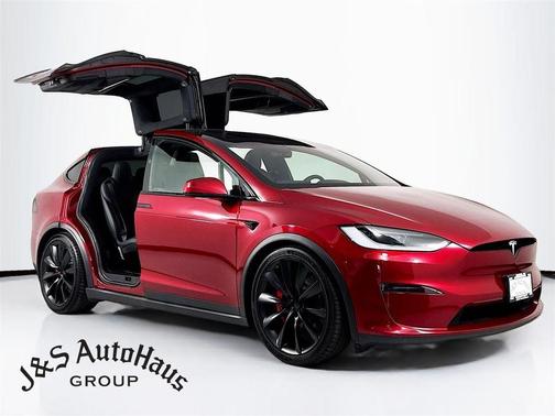 Ultra Red 2024 Tesla Model X Plaid