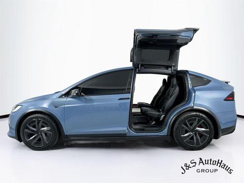 Blue 2026 Tesla Model X Plaid