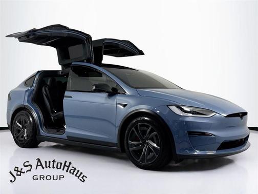 Blue 2026 Tesla Model X Plaid