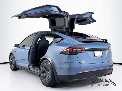 Blue 2026 Tesla Model X Plaid
