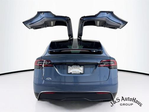 Blue 2026 Tesla Model X Plaid