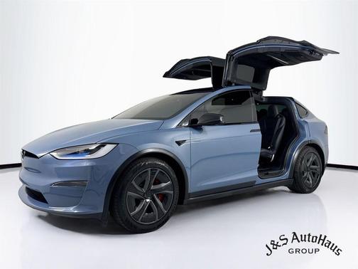 Blue 2026 Tesla Model X Plaid