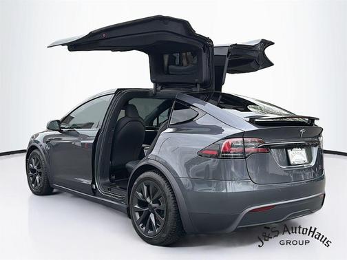 Gray 2022 Tesla Model X Plaid