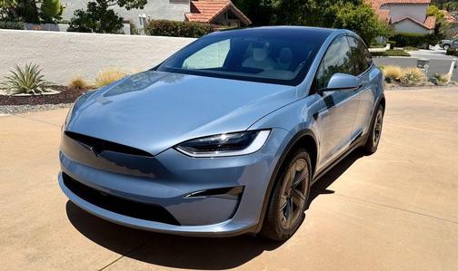 Blue 2026 Tesla Model X Plaid