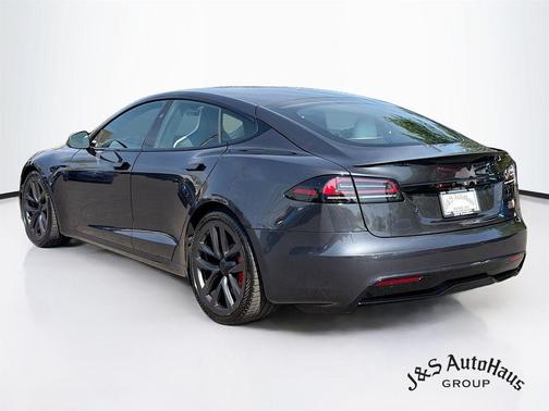 Gray 2025 Tesla Model S Plaid