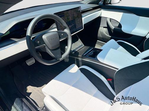 Stealth Gray 2025 Tesla Model S Plaid