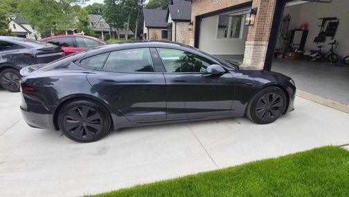 Gray 2025 Tesla Model S Plaid