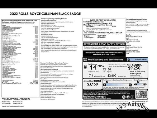 2022 Rolls-Royce Cullinan 