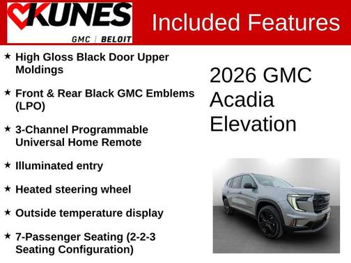 2026 GMC Acadia Elevation AWD
