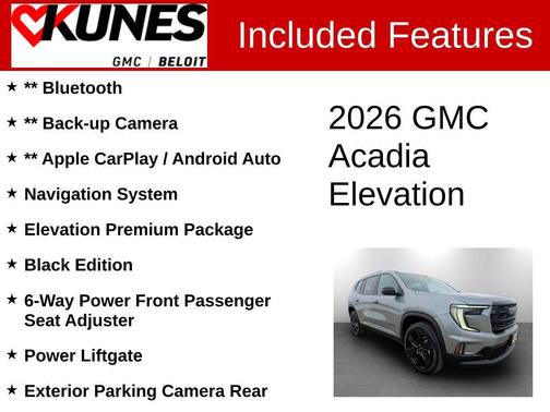 2026 GMC Acadia Elevation AWD