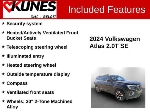 2024 Volkswagen Atlas 2.0T SE w/Technology 4MOTION