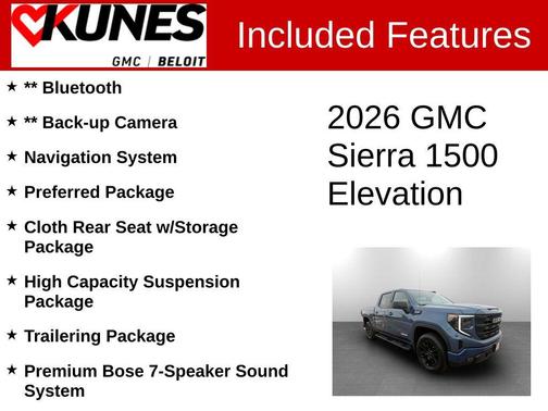2026 GMC Sierra 1500 Elevation