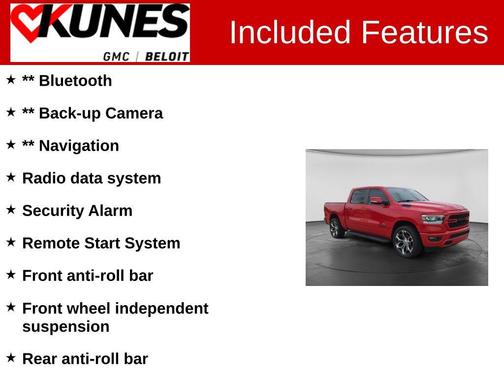 Red 2022 RAM 1500 Sport
