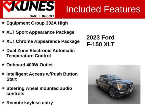 Agate Black Metallic 2023 Ford F-150 XLT