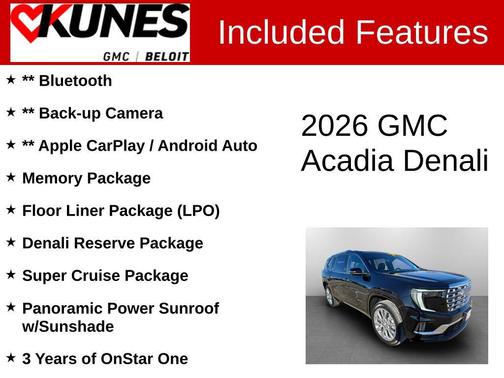 2026 GMC Acadia Denali