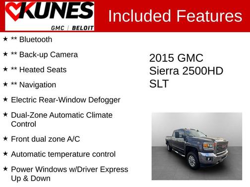 Iridium Metallic 2015 GMC Sierra 2500 SLT
