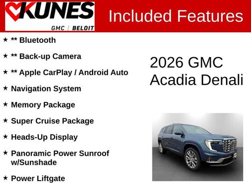 2026 GMC Acadia Denali