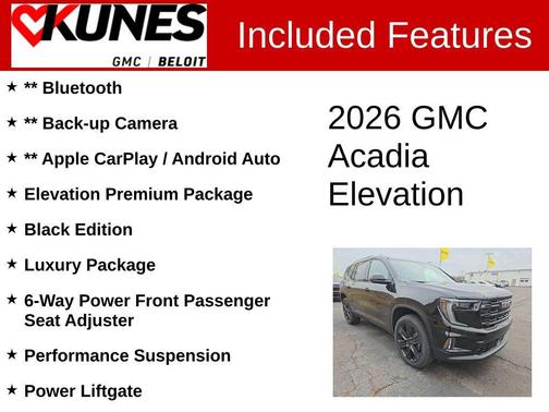 2026 GMC Acadia Elevation AWD