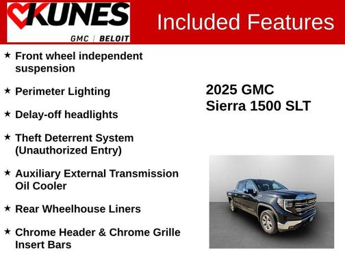 Onyx Black 2025 GMC Sierra 1500 SLT