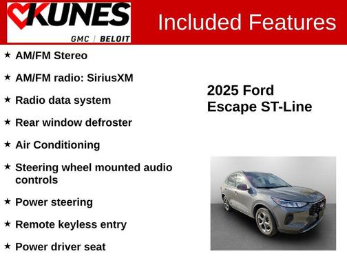 Gray Metallic 2025 Ford Escape ST-Line