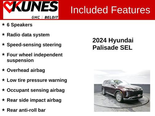 Sierra Burgundy 2024 Hyundai PALISADE SEL