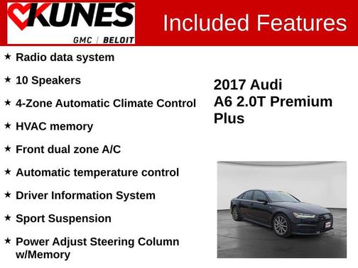 Black Metallic 2017 Audi A6 2.0T Premium Plus