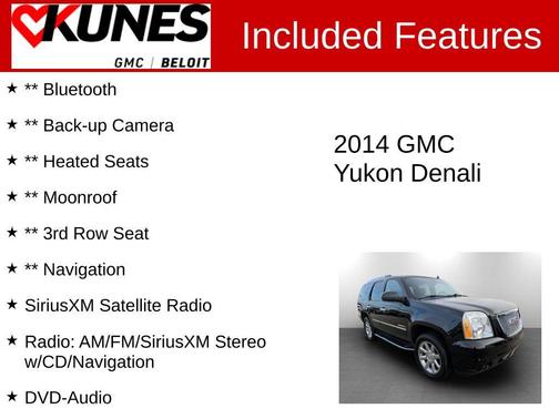 Onyx Black 2014 GMC Yukon Denali