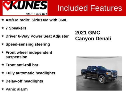 Onyx Black 2021 GMC Canyon Denali