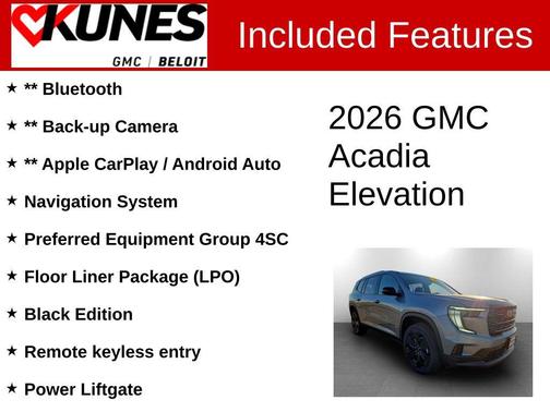 2026 GMC Acadia Elevation FWD