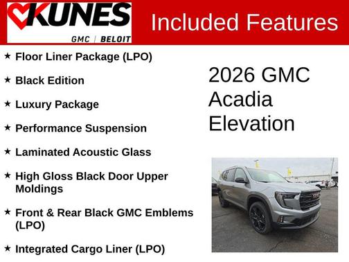 2026 GMC Acadia Elevation AWD