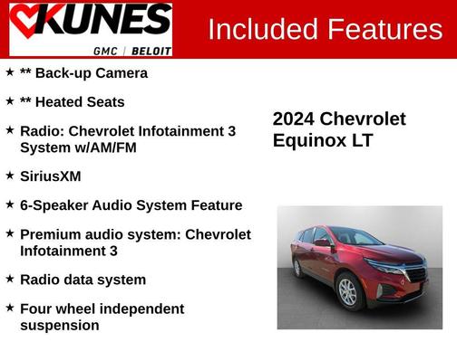 Radiant Red Tintcoat 2024 Chevrolet Equinox 1LT