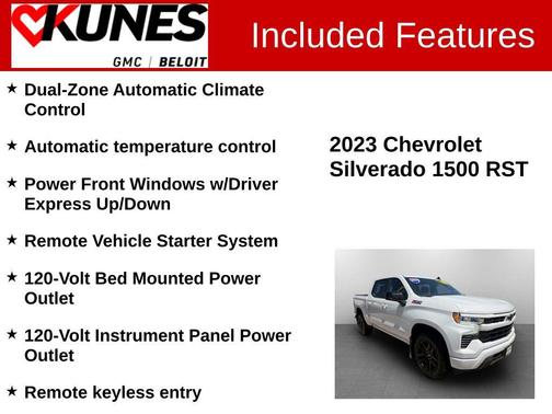 Summit White 2023 Chevrolet Silverado 1500 RST