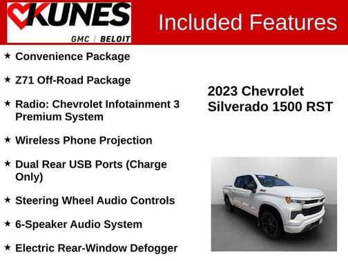 Summit White 2023 Chevrolet Silverado 1500 RST