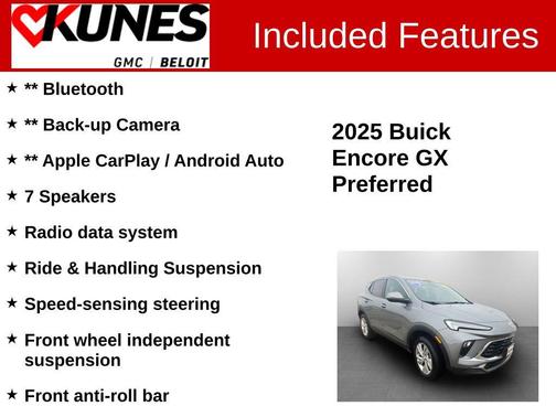 Moonstone Gray Metallic 2025 Buick Encore GX Preferred