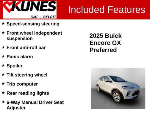 Summit White 2025 Buick Encore GX Preferred
