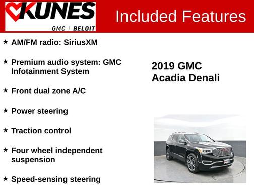 Ebony Twilight Metallic 2019 GMC Acadia Denali