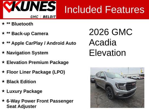 2026 GMC Acadia Elevation AWD