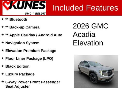 2026 GMC Acadia Elevation AWD
