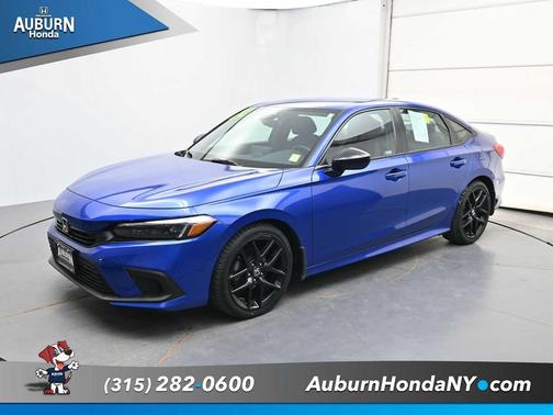 Aegean Blue Metallic 2024 Honda Civic Sport