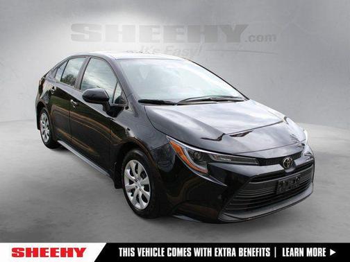 Midnight Black Metallic 2025 Toyota Corolla LE