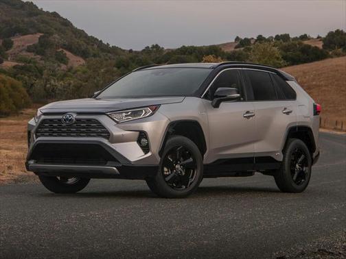 Blizzard Pearl/Midnight Black Metallic 2021 Toyota RAV4 Hybrid SE