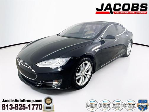 Black 2015 Tesla Model S 85D