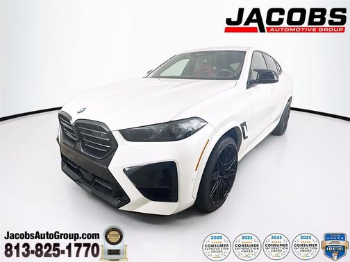 Mineral White Metallic 2024 BMW X6 M Sports Activity Coupe