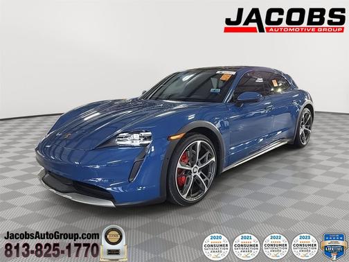 Neptune Blue 2024 Porsche Taycan 4S