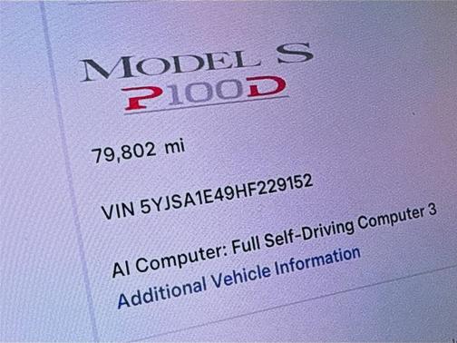 Red Multi-Coat 2017 Tesla Model S P100D