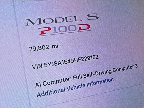 Red Multi-Coat 2017 Tesla Model S P100D