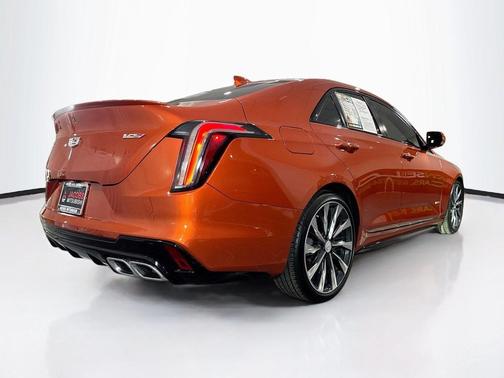 Blaze Orange Metallic 2022 Cadillac CT4-V V-Series